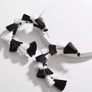 Raffia Tassel Hoop Baubles